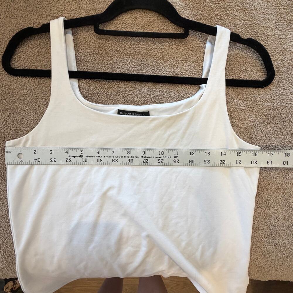 Banana Republic Womens Medium White Double Lined Body Suit - Picture 7 of 8